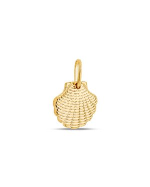 Pingente Concha 13mm Onda Reticulada - 00 - 13mm x 20mm - 0.90gr