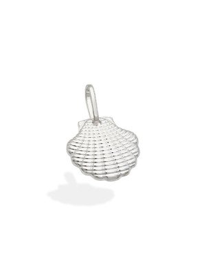 Pingente AG Concha 13mm Onda Reticulada - G1 - 13mm x 20mm - 0.92gr