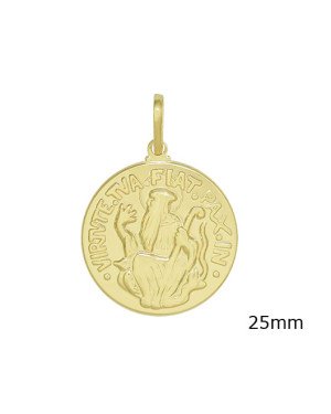 Pingente Sao Bento Grande - 00 - 25mm x 36mm - 4.52gr