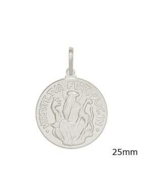 Pingente Medalha Sao Bento Grande - G1 - 25mm x 36mm - 5.22gr