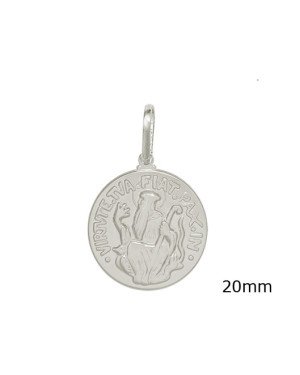 Pingente Medalha Sao Bento - G1 - 20mm x 20mm - 3.59gr