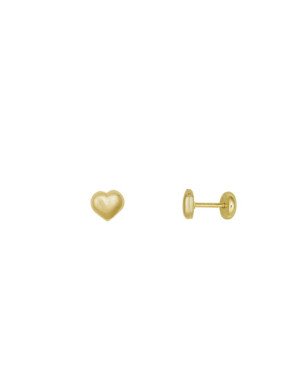 Brinco Coracao Mini Pressao - 00 - 5mm x 5mm - 0.56gr