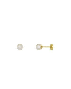 Brinco Perola - 00 - 4mm x 4mm - 0.46gr