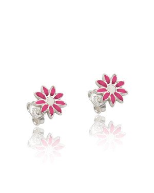 Brinco AG Margarida Mini c/ Resina - G5 - 8mm x 8mm - 0.73gr