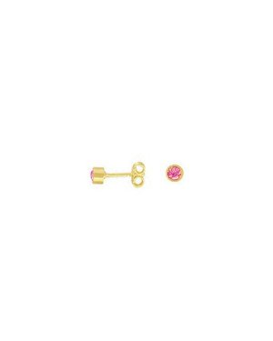 Brinco Redondo Pedra - 00 - 3mm x 3mm - 0.83gr