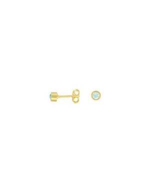 Brinco Redondo Pedra - 00 - 3mm x 3mm - 0.75gr