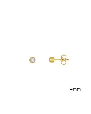 Brinco Pedra - 00 - 4mm x 4mm - 0.57gr