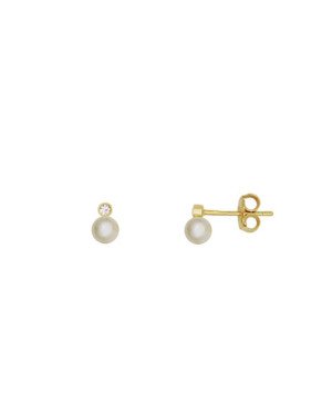 Brinco Usinado Perola - 00 - 4mm x 6mm - 0.56gr