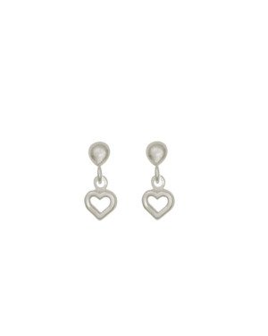 Brinco Coracao Vazado Mini - G3 - 6mm x 12mm - 1.14gr
