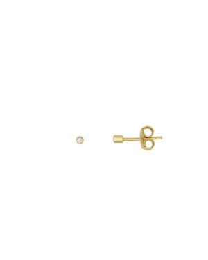 Brinco Redondo Usinado Pedra - 00 - 2mm x 2mm - 0.52gr