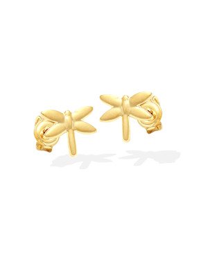 Brinco Libelula Lisa  - 00 - 8mm x 7mm - 0.65gr