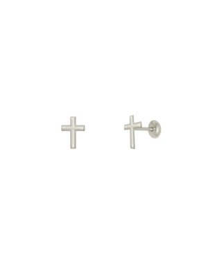 Brinco Cruz Mini - G5 - 5mm x 7mm - 0.60gr