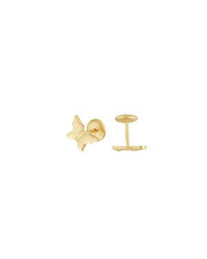 Brinco TP borboleta lisa - 00 - 8mm x 5mm - 0.62gr