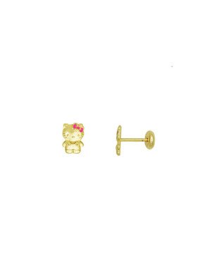 Brinco TP Hello Gato Corpo Inteiro - 00 - 5mm x 7mm - 0.50gr