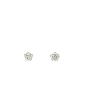 Brinco Flor com Carinha Feliz - G5 - 5mm x 5mm - 0.54gr