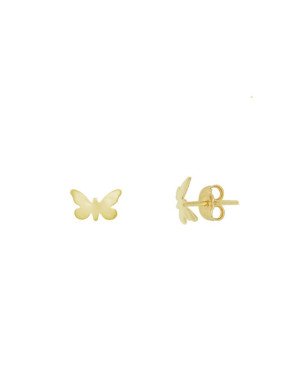 Brinco Borboleta Abaulada - 00 - 8mm x 5mm - 0.42gr