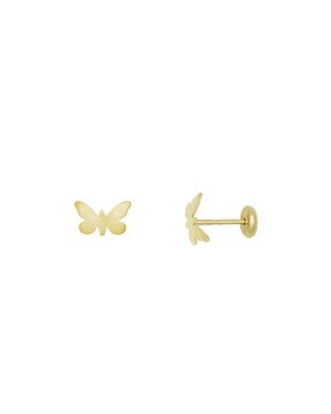 Brinco TP Borboleta Abaulada 8x5mm - 00 - 8mm x 5mm - 0.50gr
