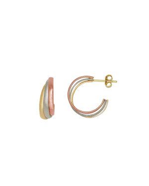Brinco Tres Ouros - 00 - 15mm x 19mm - 2.63gr