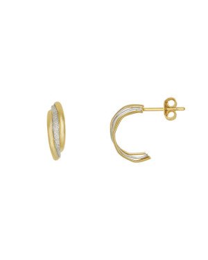 Brinco Meia Argola - 00 - 14mm x 14mm - 1.75gr