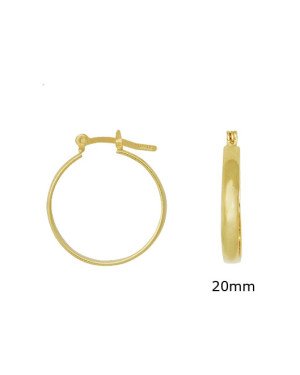 Brinco Argola Fio Laminado - 00 - 20mm x 23mm - 2.19gr