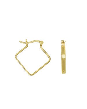 Brinco Argola Quadrada Fio - 00 - 20mm x 21mm - 2.04gr