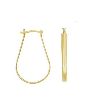 Brinco Argola Gota Fio Gancho - 00 - 20mm x 34mm - 3.10gr