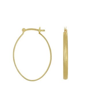 Brinco Argola Oval Fio - 00 - 22mm x 33mm - 2.91gr