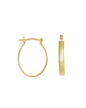Brinco Argola Oval Fio - 00 - 16mm x 23mm - 2.26gr