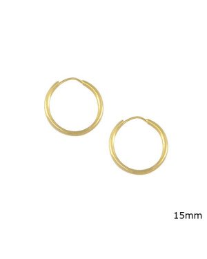 Brinco Argola Embu - 00 - 15mm x 15mm - 0.76gr