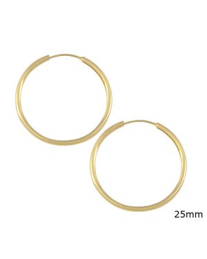 Brinco Argola Embutida - 00 - 25mm x 25mm - 1.17gr