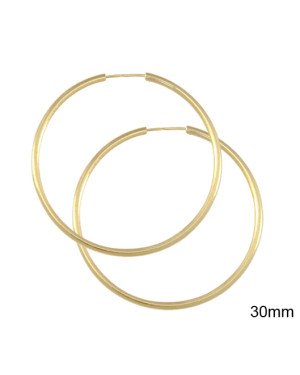 Brinco Argola Embutida - 00 - 32mm x 31mm - 1.68gr
