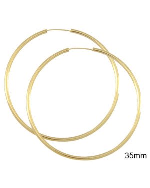 Brinco Argola Embutida - 00 - 37mm x 37mm - 1.94gr