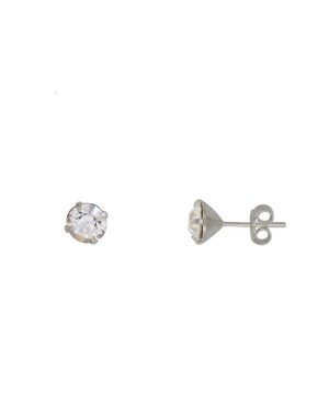 Brinco Chatao com Pedra SS29 - G5 - 7mm x 7mm - 1.05gr