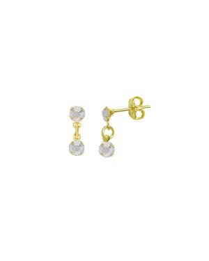 Brinco 2 Pedra - 00 - 4mm x 15mm - 0.79gr