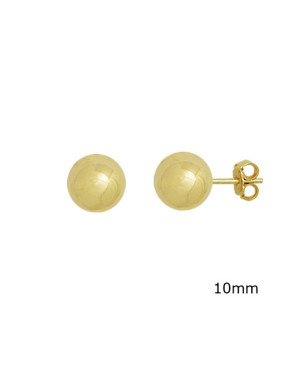 Brinco Bola 10mm   - 00 - 10mm x 10mm - 3.06gr