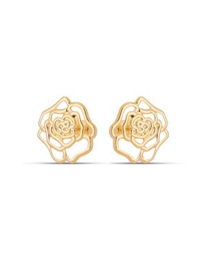 Brinco Rosa Vazada 20mm - 00 - 20mm x 20mm - 2.11gr