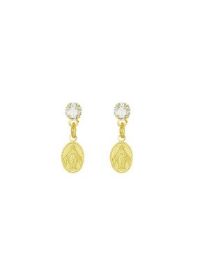 Brinco Trc Strass c/ N. S. Das Gracas - 00 - 6mm x 17mm - 1.14gr
