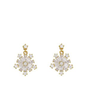 Brinco Fundicao - 34 Zirconia - Trc Estrelinha c/ Estrela Gde - 00 - 14mm x 18mm - 2.96gr