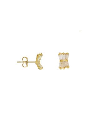 Brinco Fundicao - 12 Zirconia - Borboleta 8mm - 00 - 8mm x 6mm - 1.58gr