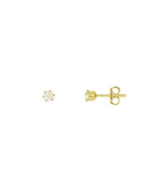 Brinco Solitario Garra Longa - 00 - 4mm x 4mm - 0.60gr