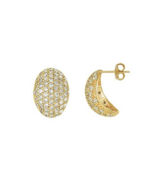 Brinco Fundicao - 142 Zirconia - Oval Abaulado  12x18mm - 00 - 12mm x 18mm - 6.10gr