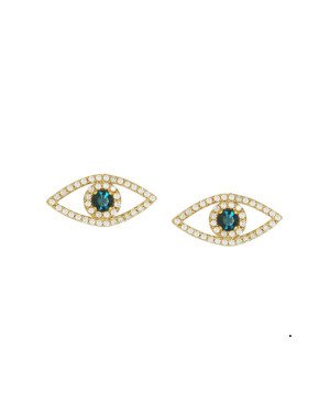 Brinco Fundicao - 86 Zirconia - Olho Grego 18mm - 00 - 18mm x 8mm - 2.00gr