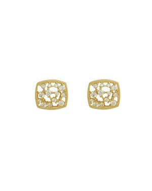 Brinco Fundicao - 26 Zirconia - Quadrado 10mm - 00 - 10mm x 10mm - 2.24gr