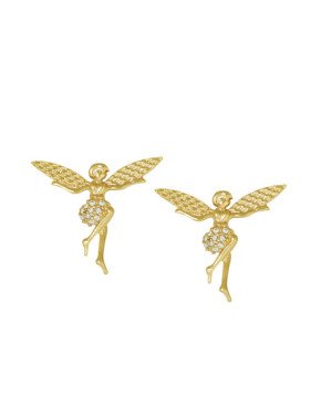 Brinco Fundicao - 20 Zirconia - Fada 18mm (Faz Lado) - 00 - 20mm x 18mm - 2.58gr