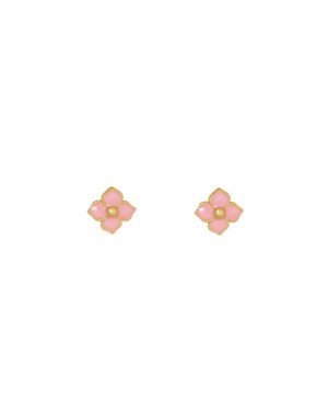 Brinco Flor 7mm c/ Resina - 00 - 8mm x 8mm - 0.66gr