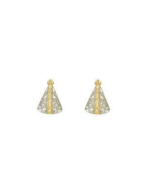Brinco Nossa Senhora Aparecida 12mm (Rodio) - 00 - 9mm x 12mm - 1.08gr