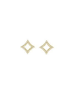Brinco Fundicao - 40 Zirconia - Losango Vaz 10mm - 00 - 10mm x 10mm - 0.90gr