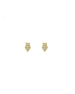 Brinco Fundicao - 16 Zirconia - Corujinha 4mm - 00 - 4mm x 7mm - 0.78gr
