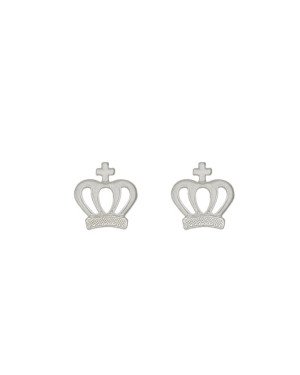 Brinco AG Coroa Vaz c/ Detalhes Reticulado 12mm  - G3 - 12mm x 12mm - 1.35gr