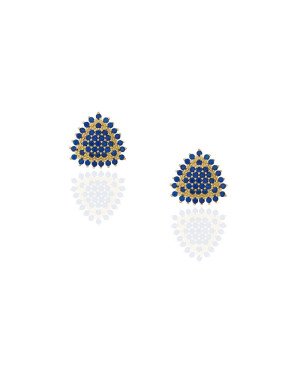Brinco Fundicao 86 Zirconia - Triangulo 12mm - 00 - 12mm x 12mm - 2.80gr